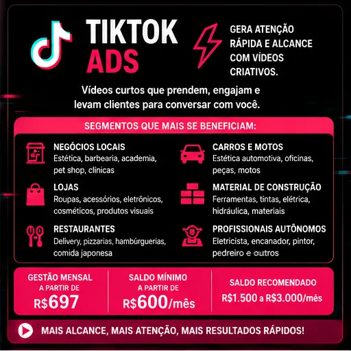 Serviço de TikTok Ads da Digital Marketing Local